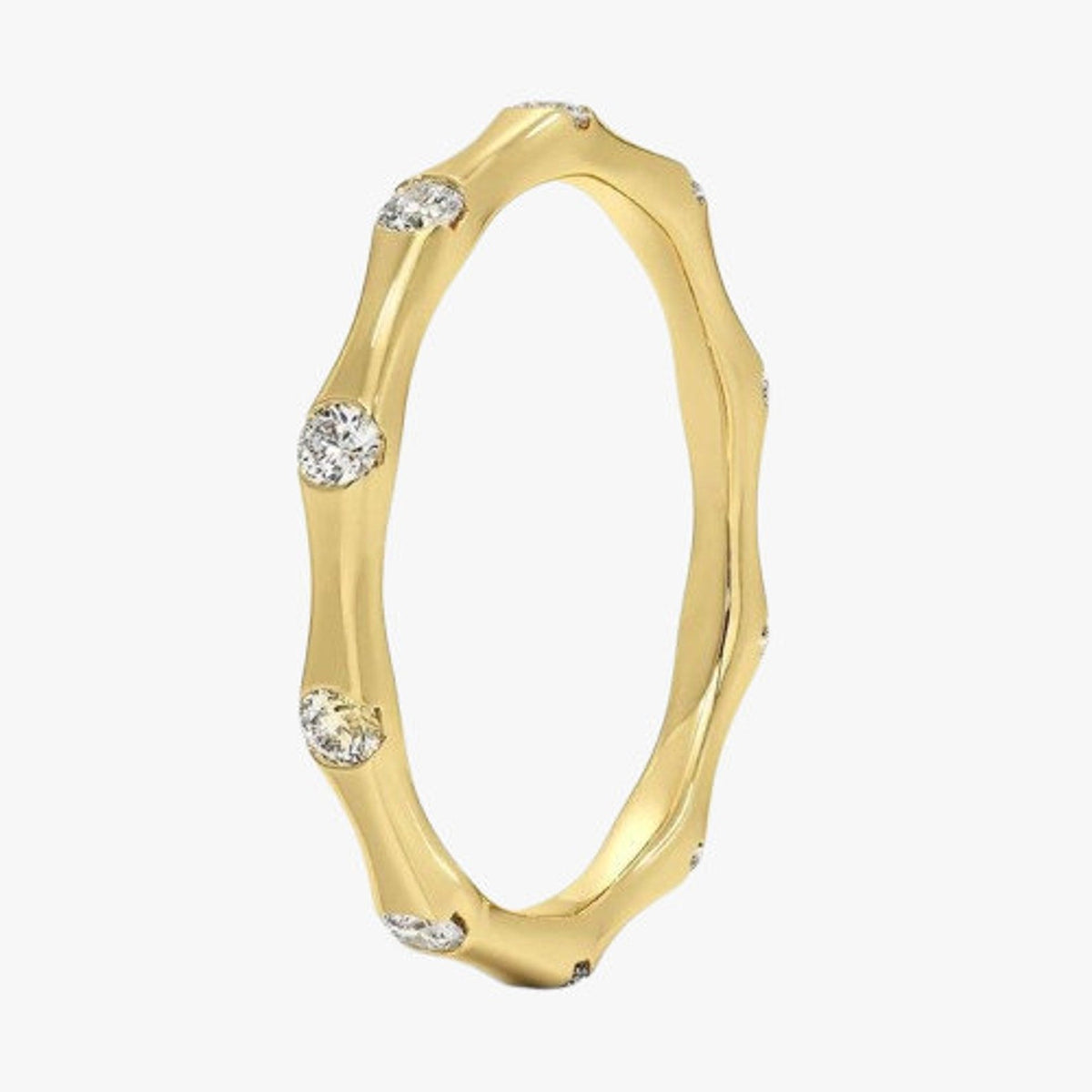 14K 0.25ct Round Cut Lab Grown Diamond Eternity Ring