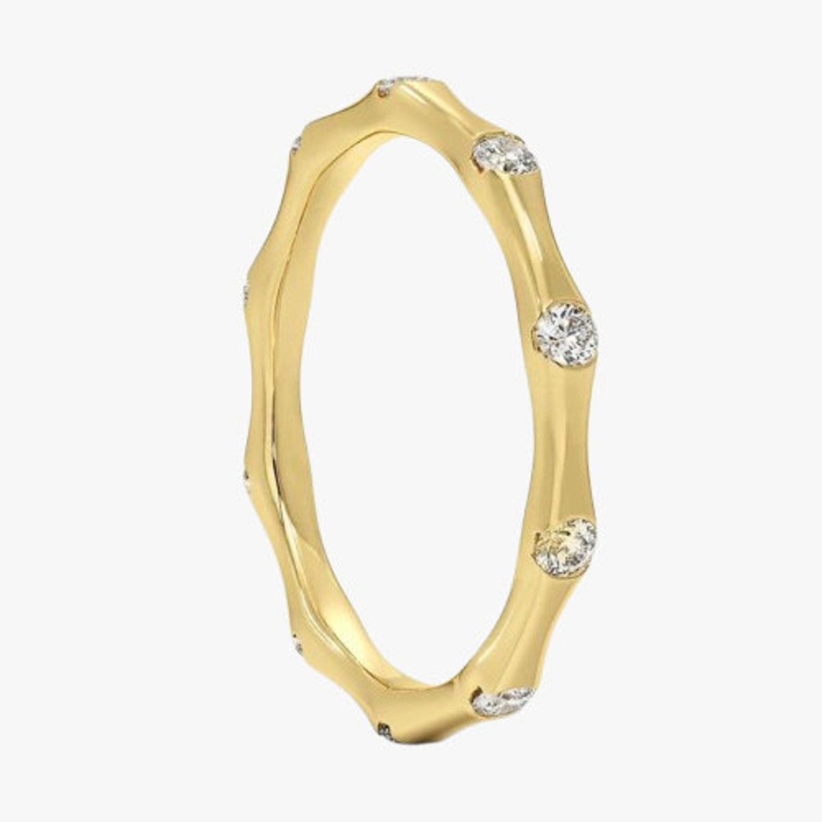 14K 0.25ct Round Cut Lab Grown Diamond Eternity Ring