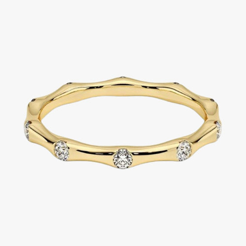 14K 0.25ct Round Cut Lab Grown Diamond Eternity Ring