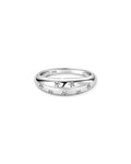 14K 0.12ct Round Cut Natural Diamond Star Inspired Ring
