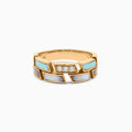 14K 0.1ct Round Cut Lab Grown Diamond Wedding Band