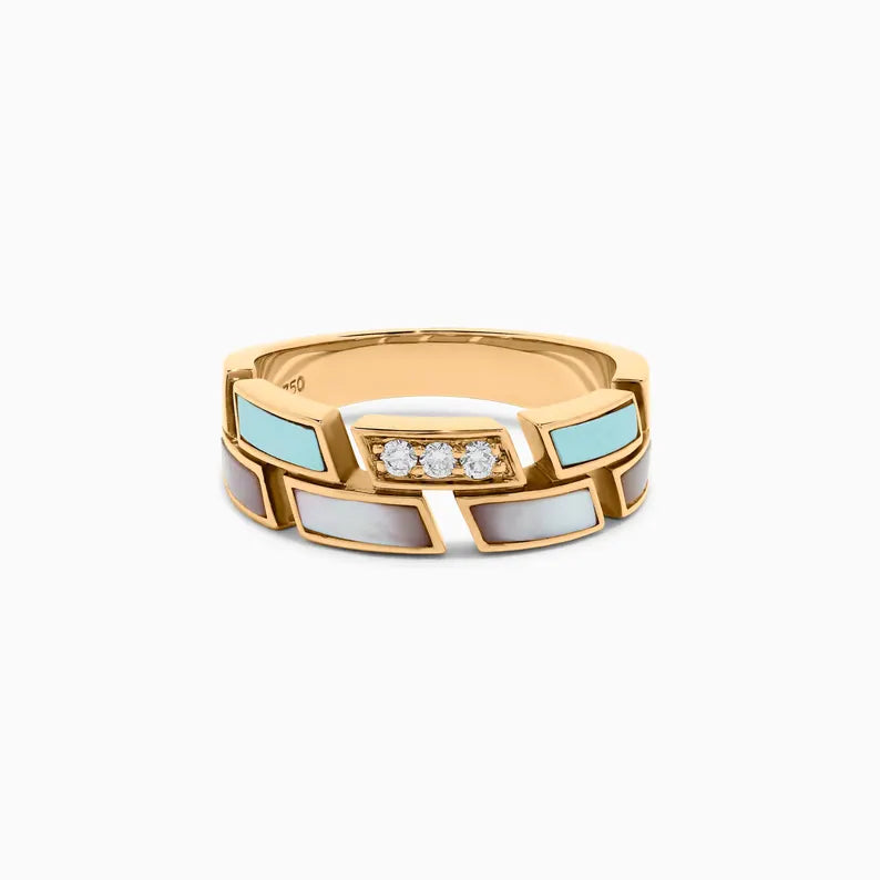 14K 0.1ct Round Cut Lab Grown Diamond Wedding Band