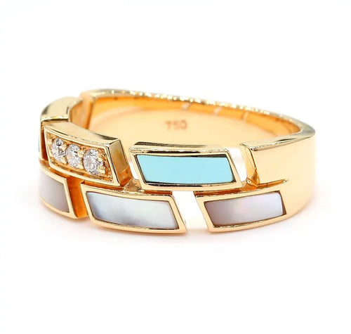 14K 0.1ct Round Cut Lab Grown Diamond Wedding Band