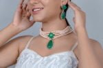 925 Sterling Emerald Necklace Set - Image 2