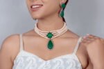 925 Sterling Emerald Necklace Set - Image 5