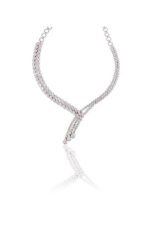 925 Silver Beauty Diamond Necklace Set