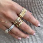 925 Silver Wavy Stackable Ring - Image 2