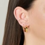 925 Silver Chunky Hoop Earrings - Image 3