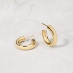 925 Silver Chunky Tube Hoops Earrings - Image 9