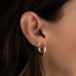 925 Silver Chunky Tube Hoops Earrings - Image 7