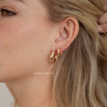 925 Silver Chunky Tube Hoops Earrings - Image 2