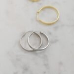 925 Silver Flat Hoop Earrings