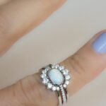925 Silver 3 Set Opal Ring - Image 3