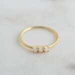 925 Silver 3 Stone Opal Ring - Image 6