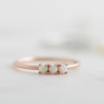 925 Silver 3 Stone Opal Ring - Image 3