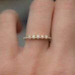 925 Silver 5 Stone Opal Ring - Image 7