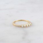 925 Silver 5 Stone Opal Ring - Image 6