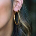 925 Silver Classic Tube Hoops Earrings - Image 2