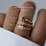 925 Silver Aquamarine Cushion Ring - Image 3