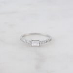 925 Silver Simple Baguette Ring - Image 4