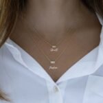 925 Silver Baguette Necklace - Image 3