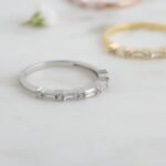 925 Silver Baguette Stacking Ring - Image 5