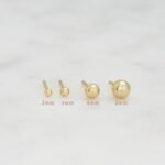 925 Silver Minimalist Ball Stud Earrings - Image 6