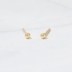 925 Silver Minimalist Ball Stud Earrings - Image 5