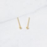 925 Silver Minimalist Ball Stud Earrings - Image 3