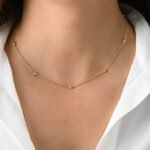 925 Silver Beaded Ball Necklace - Image 5