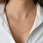 925 Silver Beaded Ball Necklace - Image 4