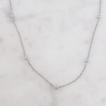 925 Silver Beaded Ball Necklace - Image 2
