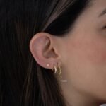 925 Silver Beaded Hoop Earrings - Image 11