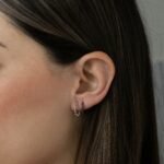 925 Silver Beaded Hoop Earrings - Image 5