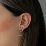 925 Silver Beaded Hoop Earrings - Image 4