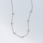 925 Silver Ball Beaded Necklace - Image 3