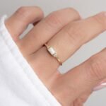 Swarish Bezel Baguette Opal Ring - Image 8