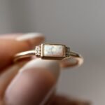Swarish Bezel Baguette Opal Ring - Image 6