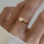925 Silver Bezel Heart Ring - Image 7