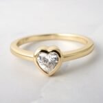 925 Silver Bezel Heart Ring - Image 6