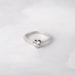925 Silver Bezel Heart Ring - Image 3
