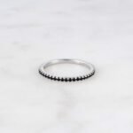 925 Silver Black CZ Eternity Ring - Image 4
