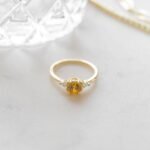 925 Silver Canary Yellow Engagement Ring - Image 6