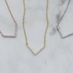 925 Silver Chevron Necklace - Image 3