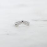 925 Silver Chevron Ring Set - Image 2