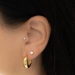 925 Silver Chunky Hoops Earrings - Image 6