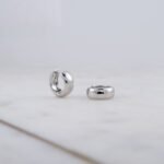 925 Silver Chunky Olivia Hoops Earrings - Image 5