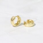 925 Silver Chunky Olivia Hoops Earrings - Image 2