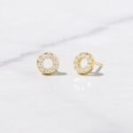 925 Silver Circle Studs Earrings - Image 4