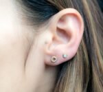 925 Silver Circle Studs Earrings - Image 2